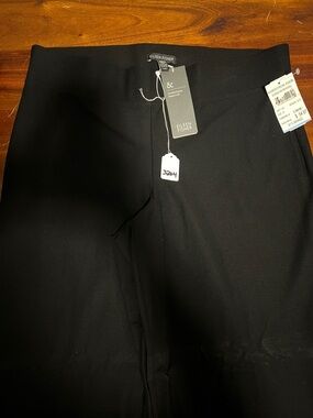 Eileen Fisher Black Straight Pull-On Pants